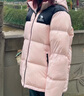 骆驼（CAMEL）【小太阳】户外羽绒服秋冬新款男女加厚保暖羽绒服面包服防泼水 白玉粉/幻影黑，男女同款，163 M 实拍图
