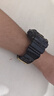 Mtin树脂表带表壳适配卡西欧G-SHOCK手表带GA110 140 GD120GLS GAX100 亮光黑色金字金扣 16mm 实拍图