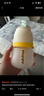 小雅象防胀气玻璃奶瓶新生儿3-6个月婴儿奶瓶 240ml M号奶嘴（标准款） 实拍图