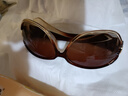 亿眸 新款女士全框防晒太阳镜女款开车墨镜防紫外线眼镜 茶色款(偏光) 实拍图