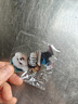【小泰迪】新款创意小狗背包挂件车载亚克力平面挂饰可爱钥匙扣 小泰迪蓝色裤子平面挂件 1个 实拍图