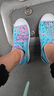 Skechers斯凯奇童鞋女童洞洞鞋沙滩鞋夏季一脚套印花透气儿童凉鞋302114L 【彩虹】青绿色/多彩色/TQMT 37 实拍图
