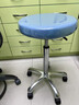 医生座椅手术室椅子升降牙科专用圆凳子美容院转椅护士配台椅PT凳 靠背款 铝合金脚 实拍图