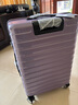 美旅行李箱24英寸商务飞机轮拉杆箱大容量旅行箱紫色NJ2密码箱包 实拍图