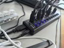 毕亚兹 USB3.0分线器 高速11口拓展坞HUB工业级集线器独立开关扩展笔记本电脑接口转换器带电源供电 实拍图