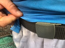 诚墨（CHENGMO）户外腰带编织帆布腰带 防过敏休闲腰带 学生裤带 赠品勿拍工程服 绿色腰带一条（赠品） cm 实拍图