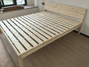 英环 实木床现代简约2米双人1.8米大床单人床1.5米家用木床1m床1.2米 加厚实木床-30cm高【店长推荐】 宽1200mm*长1900mm 实拍图
