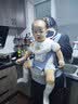 米尼虎婴儿背带宝宝腰凳四季多功能通用横前抱式夏季抱娃神器透气 （星辰蓝）升级纯棉收纳透气款 均码 实拍图
