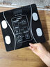鹏境体重秤电子秤体脂秤家用精准高精度学生宿舍小型人体称减肥体重秤 26*26智能体重秤测温蓝牙充电款【黑色】 实拍图