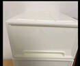 抽屉式桌面收纳盒无印良品同款衣柜置物衣物内衣文具玩具收纳箱 纯白色 【三只装】14L 实拍图