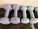 Keep 彩色浸塑哑铃 男士女士家用健身肌肉手臂塑形轻重量水蓝 2kg*2 实拍图