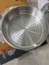 康巴赫炒锅316L不锈钢炒菜锅少油烟不粘锅家用电磁炉燃气灶通用32cm 实拍图