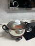 多星山东多星锅电热锅电炒锅电蒸锅多功能电锅304不锈钢多星电煮锅家用电火锅养生锅多用途锅 多星锅24cm（带2蒸格）3L 实拍图
