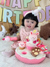 jollybaby可吹灭发光生日蛋糕毛绒玩具 声光互动安抚玩偶儿童宝宝生日礼物 生日蛋糕拔拔乐--恐龙乐园 实拍图
