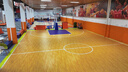 欧百娜篮球场地垫室内篮球场地胶球馆定制pvc塑胶地板运动地胶木纹地垫 【基础促销款】XLD-橘皮纹3.5mm 实拍图