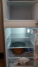 长城（GREAT WALL FRIDGE）家用迷你小冰箱小型冷冻冷藏保鲜宿舍出租房办公室节能省电双开门电冰箱 钛金黑126L【一级能效 全国联保】 实拍图