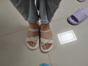 百丽踏踩屎感大码凉鞋女41一43夏季外穿孕妇防滑凉拖鞋一体两穿2025新款 米白 41 (255mm) 实拍图