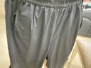 顶峰保罗（Dingfengbaoluo）冰丝休闲短裤男夏季纯色宽松透气运动速干沙滩裤子HYJ02黑色3XL 实拍图