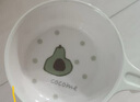 可可萌（COCOME）果果儿童餐具仿陶瓷耐摔防烫单柄碗可单手握牛油果色 实拍图