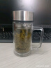 天喜（TIANXI）玻璃杯加厚泡茶杯办公水杯男士大容量送礼茶水分离杯本色380ml 实拍图