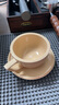MHW-3BOMBER轰炸机咖啡泽田杯 陶瓷杯意式咖啡杯 专业拿铁艺术拉花杯压纹 【加厚杯口】泽田杯-杏仁色280ML 实拍图