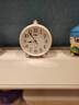 康巴丝（Compas）座钟客厅卧室摆放家用座钟台式带闹钟创意北欧时尚风格大字  2346银白色 其他 实拍图