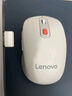 联想（Lenovo）无线蓝牙双模鼠标  便携办公鼠标 人体工程学设计 适用台式机一体机笔记本平板Howard白色 实拍图