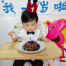 戴维贝拉（DAVE＆BELLA）夏装男童短袖绅士套装宝宝正装2件套背带裤套装DB13370白色80cm 实拍图