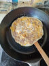 臻三环章丘手工铁锅平底煎锅烤肉煎锅无涂层不易粘锅小平底锅辅食厨具 银白铁把 28cm 实拍图