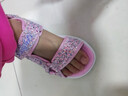 Skechers斯凯奇女童包头凉鞋夏季童鞋儿童公主鞋婴儿魔术贴闪灯鞋302965L 实拍图