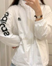 adidas休闲宽松舒适连帽夹克外套女装阿迪达斯官方轻运动 白/黑色   XL 实拍图