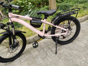 凤凰（Phoenix）儿童自行车6-12岁中大童男孩山地车青少年变速学生车单车小学生车 A6- 樱花粉- 变速辐条轮-带后座架 20寸(适合身高130-150cm) 实拍图