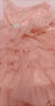富罗迷女童连衣裙蛋糕公主裙小女孩网纱蛋糕裙中大童礼服裙 粉色 110 实拍图