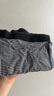 无印良品（MUJI）男式 莱赛尔 前封口 平角内裤 裤头四角裤 深藏青色条纹3S 1条 XL （180/92A） 实拍图