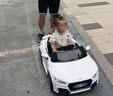 贝瑞佳（BeRica）奥迪授权婴儿童电动车遥控四轮汽车宝宝小孩玩具车可坐人男女礼物 实拍图