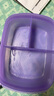 特百惠（Tupperware）可微波加热饭盒 上班族学生午餐便当盒 塑料密封冷藏保鲜饭菜汤碗 思丽康微波午餐3件套-冰沙紫 实拍图