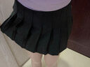 灰色百褶裙女2025春秋a字裙遮肚显瘦半身裙子纯色复古学院风短裙 黑色 L 【109-118斤】 实拍图
