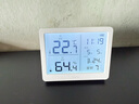 得力（deli）温度计室内家用壁挂电子温湿度计数显高精度精准婴儿房温度湿度表 白色 带背光+时间+双日历+闹钟+体感 实拍图