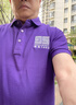 妙歌清华紫纯棉polo衫工作服定制大学校庆社团学生活动文化衫t恤短袖 清华紫（默认下单无logo） XL 实拍图