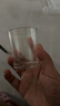 品喻（PINYU）白酒杯二两描金刻度玻璃酒杯高档家用酒店饭店啤酒杯酒具套装6个 实拍图