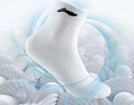 李宁（LI-NING）袜子运动袜（3双）夏季跑步羽毛球袜男女防臭吸汗生活袜篮球袜 实拍图