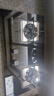 前锋（CHIFFO）家用燃气灶 七扇旋火5.0kW猛火灶230°广域控火台嵌入两用节能天然气燃气灶JZT-QD305-B 玻璃面板【天然气】 5.0kW双眼 实拍图