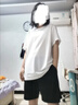 361°运动套装女春夏季冰丝速干t恤短裤女士休闲跑步健身篮球训练衣服 本白/基础黑【速干】 L 实拍图