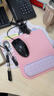 必优美 记忆棉鼠标垫护腕女手腕垫可爱创意简约硅胶笔记本电脑鼠标腕托鼠垫护手护腕垫男  粉+紫 实拍图