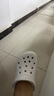 卡骆驰crocs洞洞鞋贝雅男鞋女鞋轻便耐磨一脚蹬拖鞋休闲鞋|10126 白-100 36 /37(220mm) 实拍图
