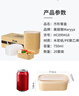 美丽雅一次性饭盒方形750ml*20套 食品级野餐外卖水果牛皮纸打包盒带盖 实拍图