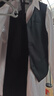 罗蒙儿童礼服花童钢琴表演出男孩主持人 黑色马甲套装长款 170 实拍图