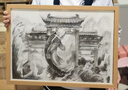 空色画框相框空框原木色4k摆台字画书法画框装裱四开开8开拼图外框架挂墙定制diy 实拍图