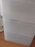 茶花（CHAHUA）茶花收纳盒桌面小盒子收纳格半透明磨砂置物防尘储物盒家用 中号+大号【带盖】2件套 1个装 实拍图