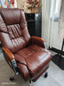 凯联（KAILIAN）真皮老板椅可躺牛皮大班椅子商务电脑椅书房家用舒适久坐办公座椅 【店长推荐】黄棕色+搁脚 精选小牛皮 实拍图